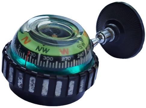 1970 ALMAN MALI KALİBRASYON YON BULMA SULU DOGU BATI GUNEY KUZEY YONLERİ GÖSTEREN HAREKETLİ PUSULA 