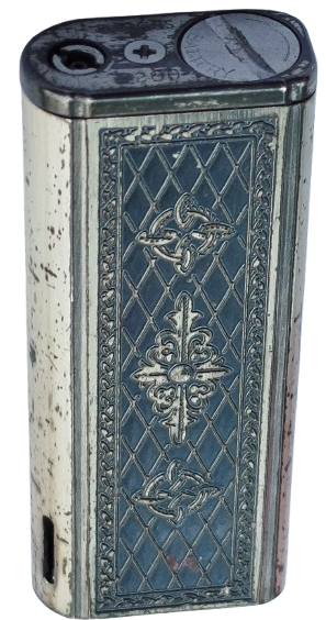 1970 WIN GAZ VİNTAGE BUTANE LİGHTER 8200 JAPAN PİLLİ GAZLI CAKMAK GUMUS KAPLAMA