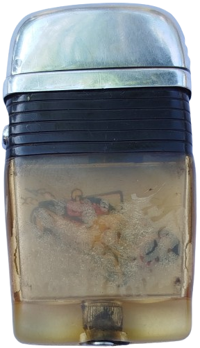 1957  VU LİGHTER BY SERIPTO AMERİKAN BENZİNLİ TASLI MEKANIK  CAKMAK USA