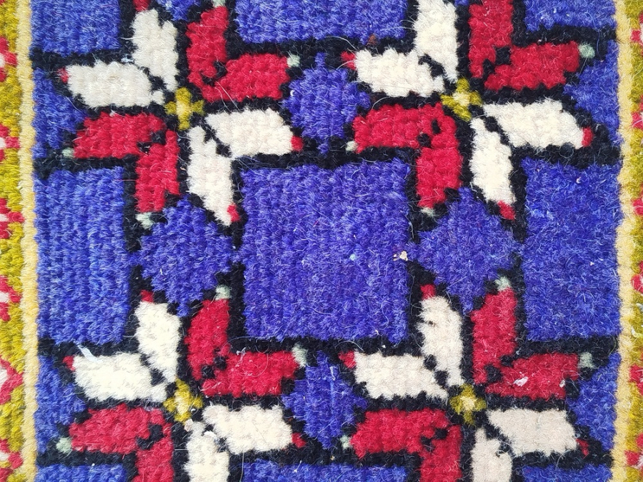 COBAN AZIK CANTASI HEYBE İCERSİNE YİYECEK KOYULUR YUN VE KOK BOYA TAMAMEN ELDE DOKUNUP DİKİLMİSDİR