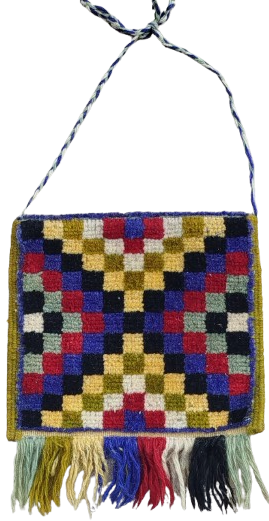 COBAN AZIK CANTASI HEYBE İCERSİNE YİYECEK KOYULUR YUN VE KOK BOYA TAMAMEN ELDE DOKUNUP DİKİLMİSDİR