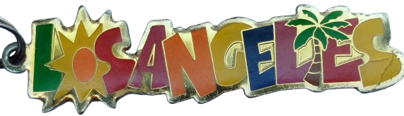 LOSANGELES METAL ANAHTARLIK COK RENKLİ YAZ SENBOLU USA  