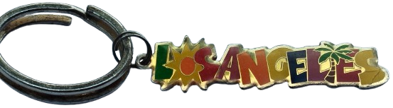LOSANGELES METAL ANAHTARLIK COK RENKLİ YAZ SENBOLU USA  