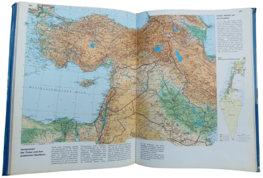 1977 NEUER GROSSER WELTATLAS HC  MİT ORIGINAL SATELİTEN FOTOS  YENİ BÜYÜK DÜNYA ATLASI UYDUDAN CEKİM