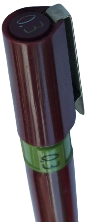 ROTRING 0.3 KALİGRAFİ RAPIDO KALEMİ  MADE IN GERMANY BORDO BAKALİT KASA