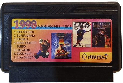 NIKITA 1998 SERİES NO 1001  SUPER 7 KARMA OYUN  SUPER GAME STAR OYUN KASETİ 