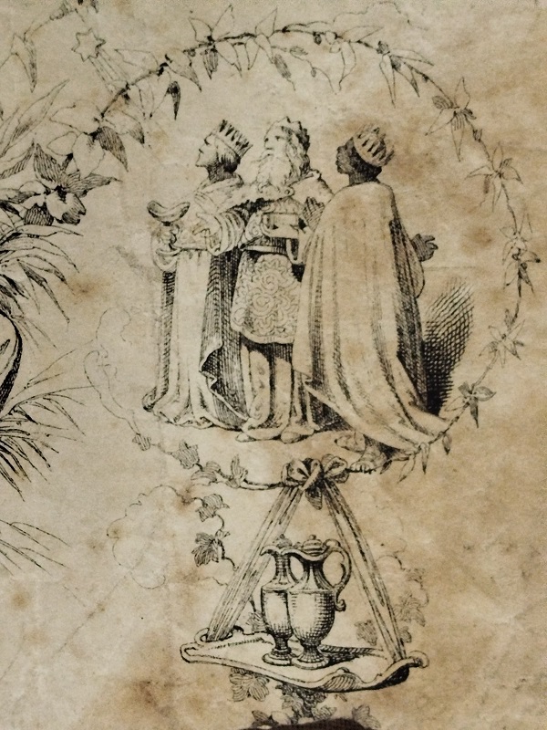 1860 VENEDİK GORSELLİ GRAVUR BASKI UST DUZEY VAFTİZ DAVETİYE Sİ SİYAH BEYAZ  BASKI 