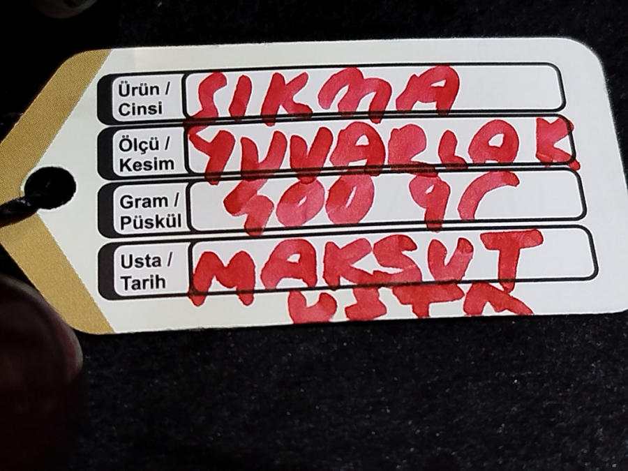 SIKMA AMBER KAHRİBAR TEHBİH  USTA İŞİ SERTİFİKALI KOYU BAL RENKDE İRİ HABBE BONCUK KESİM 13 MM