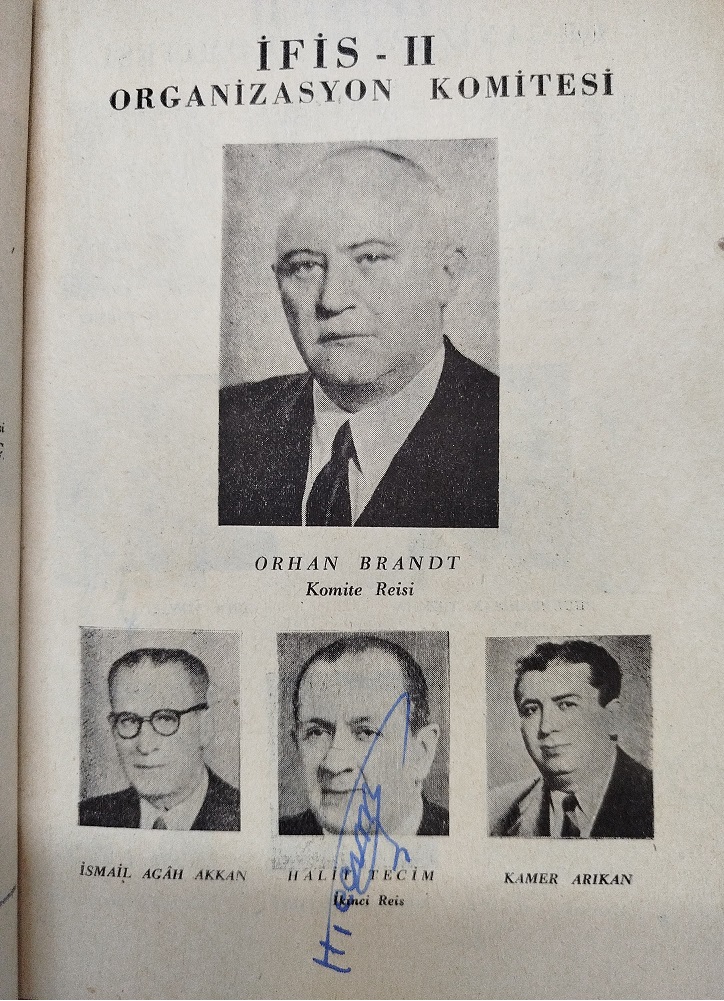 İFİS II İSTANBUL FİLATELİK II. SERGİSİ - İSTANBUL 11.XI-1957 - İLK GÜN DAMGALI - 3 ISLAK İMZALI