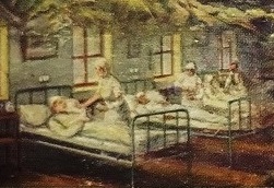 OSMANLI HİLALİAHMER KIZILAY KARTPOSTAL  SAVAS SAHNELERİNDEN KESİTLER ARKASI OSMANLCA YAZILI