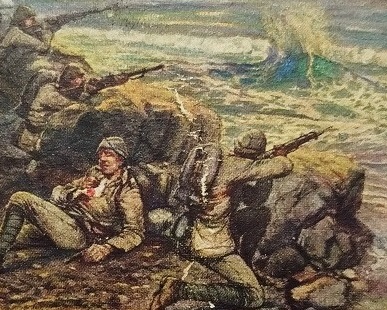 OSMANLI HİLALİAHMER KIZILAY KARTPOSTAL  SAVAS SAHNELERİNDEN KESİTLER ARKASI OSMANLCA YAZILI