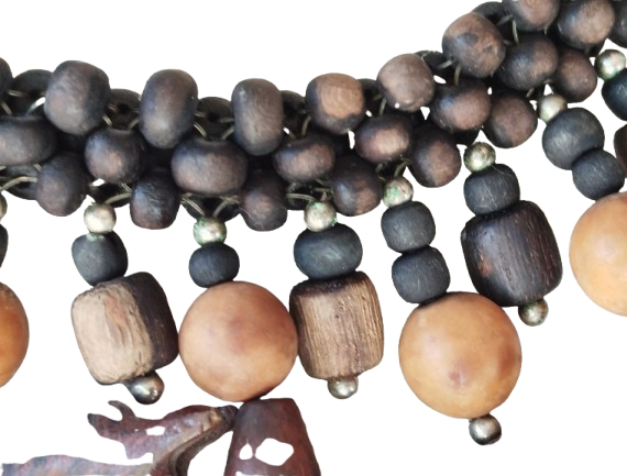 EL YAPIM OZEL TASARIM BEREKET KOLYE RUSTİK VE ETNİK TARZDA BİR TAKIDIR. DOĞAL MALZEMELERDEN