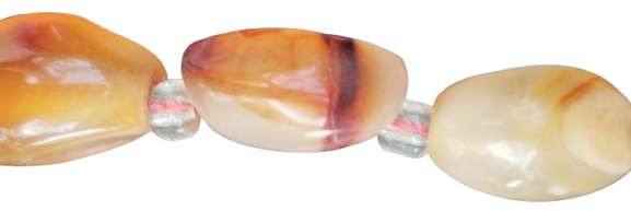 KOLYE  EL KESİM ELİP TAŞLAR KARNEOL (CARNELIAN)  GENELLİKLE PORTAKAL VE PEMBE TONLARINDA YUKSEK ENERJİ