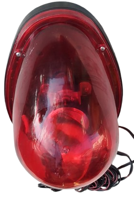 CAKALI TEPE LAMBASI TAVANA MIKNATISLI TABANI LE YAPISAN 12 VOLT CAKMAKLILA CALISAN KIRMIZI CAKAR