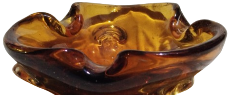1650 MURANO BAL AMBER VE KAHVERENGI TONLARI RENK TONUNDA KULLUK MASA SEHBA UZERİ 