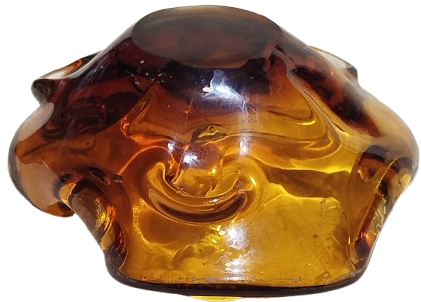 1650 MURANO BAL AMBER VE KAHVERENGI TONLARI RENK TONUNDA KULLUK MASA SEHBA UZERİ 