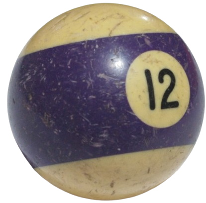 1950 KREM MOR CİFT RENKDE ALMAN KATALİN BİLARDO TOPU ATIK CATLAK KIRIK YOKTUR MALZEMELİK
