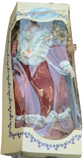 DOLLS WİTH DRESS ELLERİ YÜZÜ PORSELEN VE EL BOYAMA YAPIMI EL DİKİM ELBİSELİ YÖRESEL OYUNCAK KIZ COCUK BEBEK