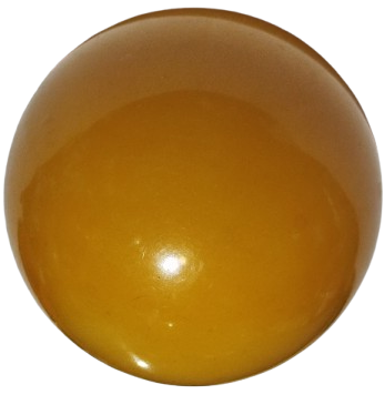 1950 LİMON SARISI RENKDE ALMAN KATALİN BİLARDO TOPU ATIK CATLAK KIRIK YOKTUR MALZEMELİK