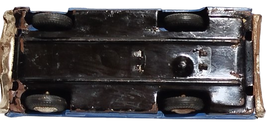 1958 BANDAI TIN LITHO FRICTION  LINCOLN MK III HARD TOP LİNE MAR TOYS LACİVERT RENKDE SURTMELİ TENEKE OYUNCAK ARABA JAPAN