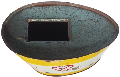 1960 SİRKETİ HAYRİYE DENİZCİLİK BANKASI METAL BACA KUMBARA