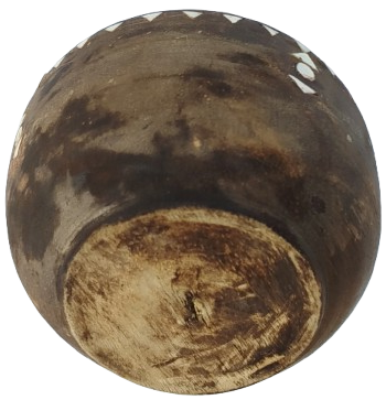 OSMANLI BEKTASİ TEKKE İSİ UZERİ UCGEN KESİM SEDEF KAPLAMA KAPAKSIZ SUNUMLUK KASE AVUC İCİNDE TUTULABİLİNEN