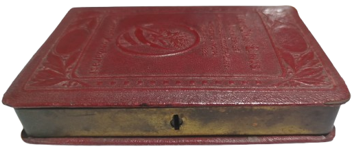 1930 TURKİYE CUMHURİYETİ ZIRAAT BANKASI ANONIM SİRKETİ KİTAP FORMUNDA  BORDO KUMBARA BUYUK BOYDADIR