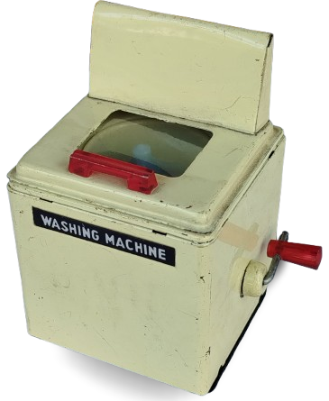 WASHİNG MACHINE MEKANİK KURMALI MERDANELİ MODEL CAMASIR YIKAMA MAKİNESİ METAL OYUNCAK