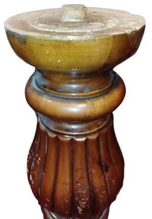 AHSAP MASIF TORNA CEKİM DİLİMLİ GOVDE CIFT MASA AYAGI UC AYAKLI SITAND OLARAK UYGUNDUR