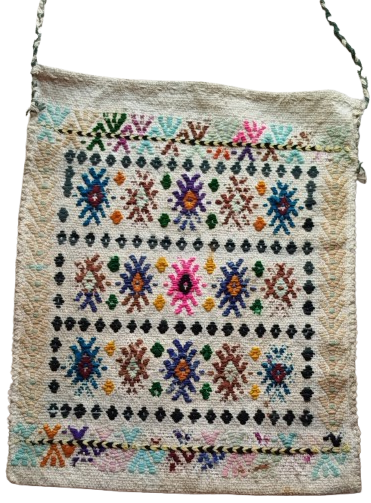  COBAN AZIK CANTASI HEYBE İCERSİNE YİYECEK KOYULUR YUN VE KOK BOYA