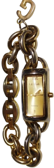 ELİZABETH STAINLESS STEEL BACK NO D0109 ALTIN KAPLAMA QUARTZ BAYAN KOL SAATİ