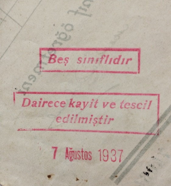 1937 TURKİYE CUMHURİYETİ KULTUR BAKANLIGI İLK OKUL DİPLOMASI