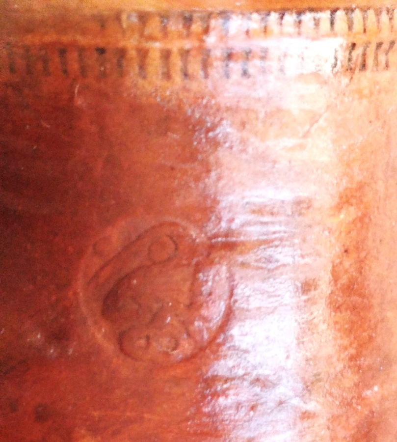  OSMANLI DAMGALI 19 YUZYIL TOPHANE LÜLE TÜTÜN İÇME KIZIL TOPRAK KİL İLE ELDE YAPIM KİLDEN FIRINDA YAPILMA TERRACOTTA