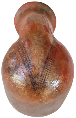 OSMANLI 19 YUZYIL TOPHANE LÜLE TÜTÜN İÇME KIZIL KİL TOPRAK İLE ELDE YAPILIP FIRINDA PİSMİS TERRACOTTA