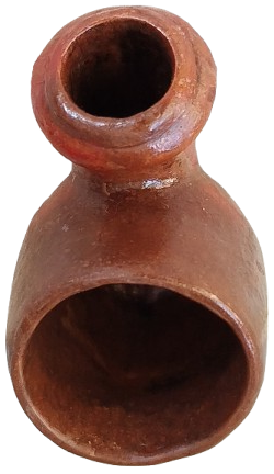 OSMANLI 19 YUZYIL TOPHANE LÜLE TÜTÜN İÇME KIZIL KİL TOPRAK İLE ELDE YAPILIP FIRINDA PİSMİS TERRACOTTA