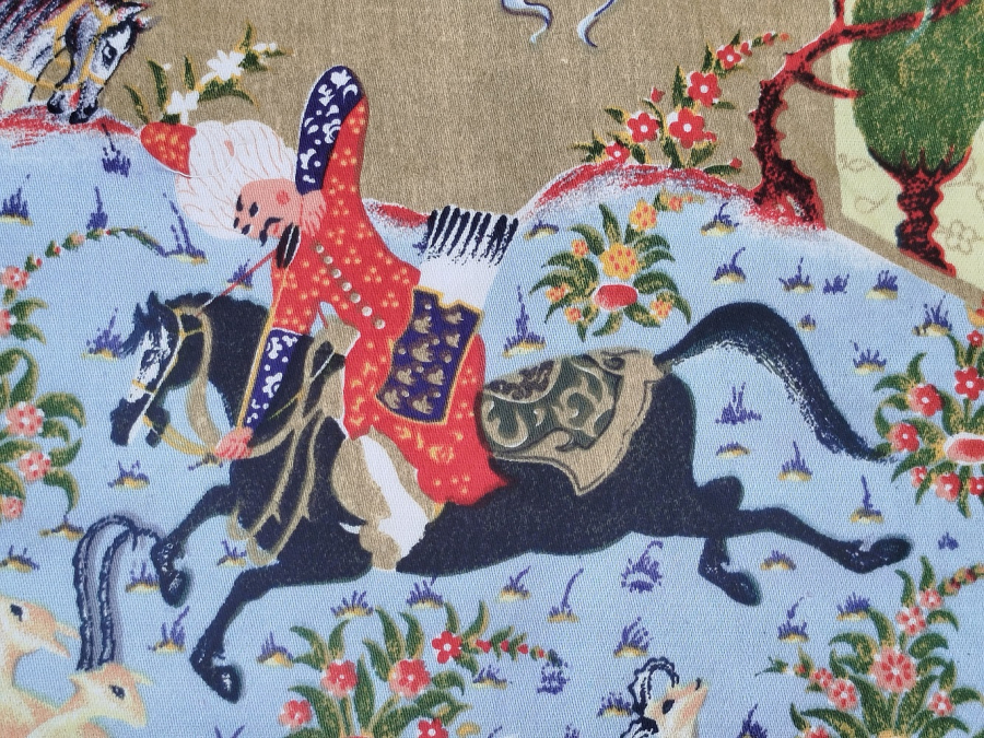 1976 SUMERBANK  BEZ TAKVİM İZMİR BASMA SANAYİ MUESSESESİNDE PADİSAH CEYLAN AVINDA