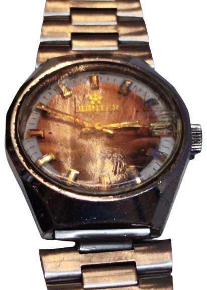 JUPITER LEO LUXE 21 JEWELS SUPER SHOCK TAKVİMLİ CELİK KASA MEKANİK BORDO EKRAN KURMALI  ERKEK SAATİ