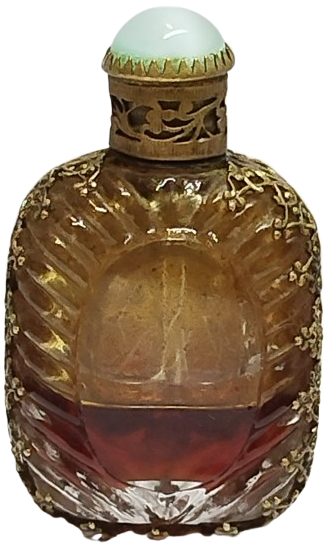 OSMANLI PAZARI İCİN DISI İSLEME ON TARAF DEGERLİ  TASLI KABAGI CAM SURME CUBUKLU PARFUM SİSESİ