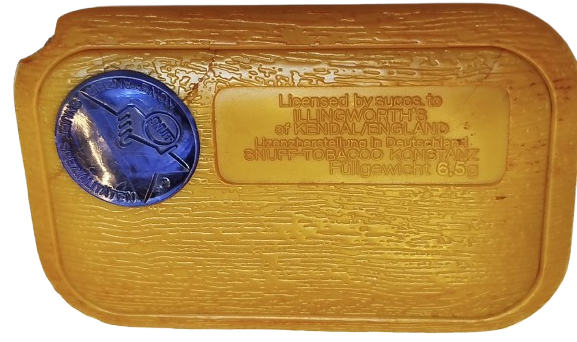RUMNEY'S EXPORT SNUFF TOBACCO KONSTANZ ENFİYE BURUNA CEKİLEN SERT MİKA KUTUSU