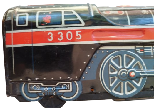 1960 SİLVER STREAK 3305 TOYS TRAIN TENEKE OYUNCAK TREN  JAPON MALI 