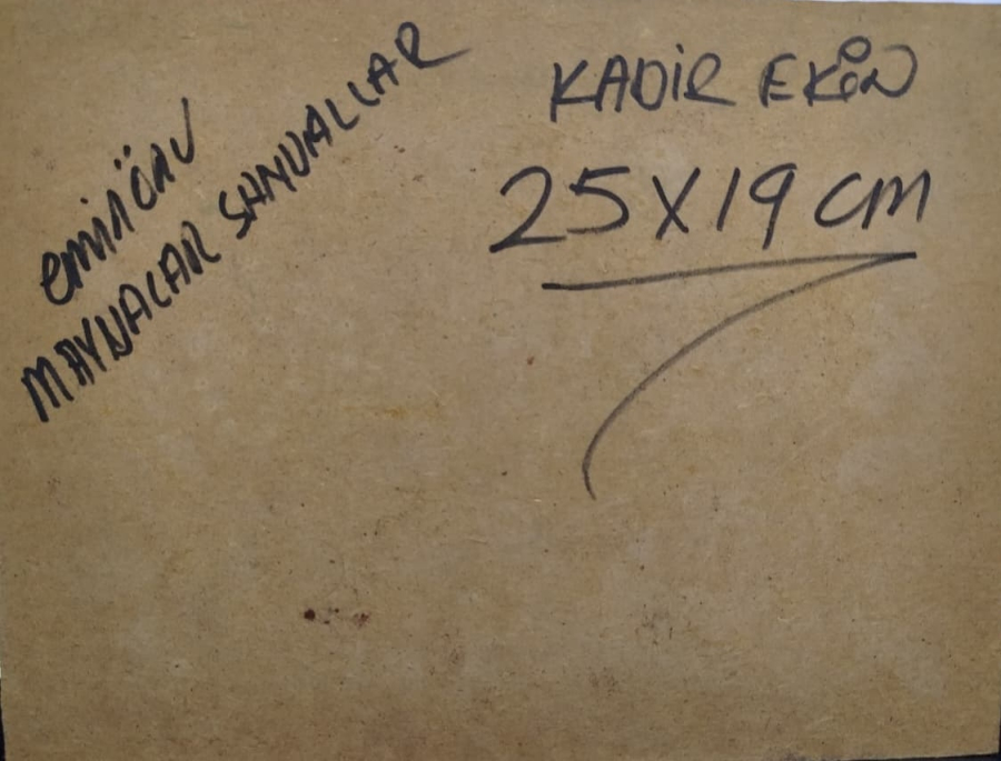 2009 KADİR EKİM SANATCI İMZALI YAGLI BOYA EMİNONUNDE MAVNALAR SANDALLAR 