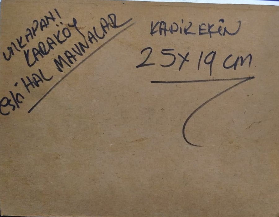 2009 KADİR EKİM SANATCI İMZALI YAGLI BOYA İSTANBUL UNKAPANI KARAKOYDE ESKİ HAL MAVNALAR