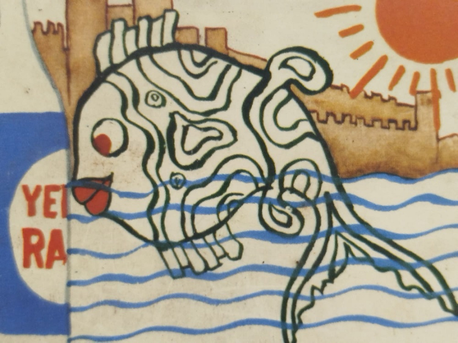 YENİ RAKI TEMALI OFSET BASKI CİZİM KARTPOSTAL MEHMET SONMEZ TASARIMI