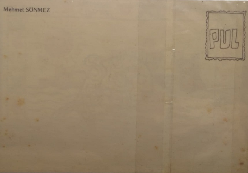  YENİ RAKI TEMALI OFSET BASKI CİZİM KARTPOSTAL MEHMET SONMEZ TASARIMI 