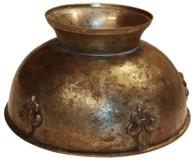 İZCİ OYMAK BASI TASI UZERİNDE 5 ADET KABARTMA ZAMBAK CİCEGİ  ALLAH'A, DEVLETE VE İNSANLIĞA KARŞI GÖREVLER