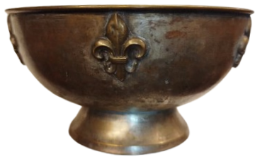 İZCİ OYMAK BASI TASI UZERİNDE 5 ADET KABARTMA ZAMBAK CİCEGİ  ALLAH'A, DEVLETE VE İNSANLIĞA KARŞI GÖREVLER