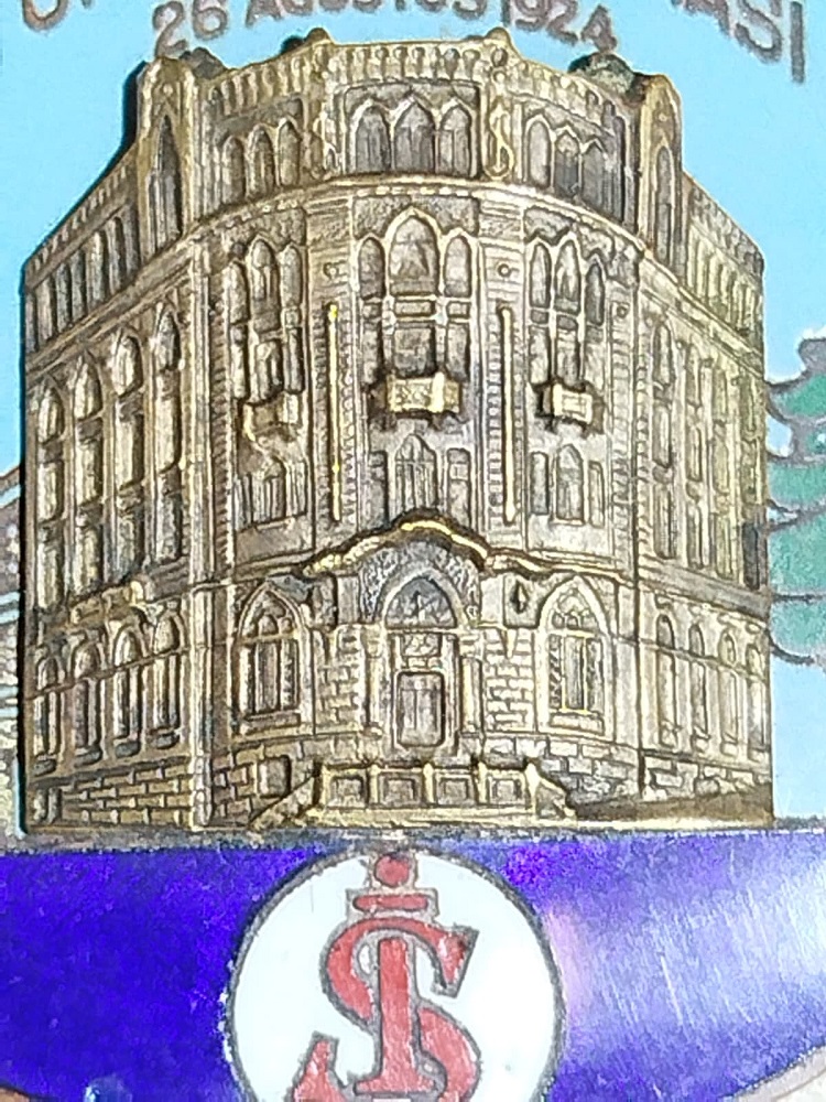 26 AGUSTOS 1924 ACILIS İCİN YAPILMIS NADİR İŞ BANKASI SICAK MİNELİ ANAHTARLIK