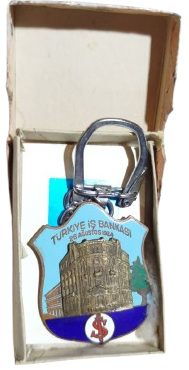 26 AGUSTOS 1924 ACILIS İCİN YAPILMIS NADİR İŞ BANKASI SICAK MİNELİ ANAHTARLIK