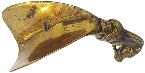 OSMANLI BRONZ EJDERHA BASLI KERATA CECECEK AYAKKABI GIYMEDE KULLANILAN