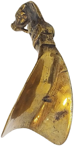 OSMANLI BRONZ EJDERHA BASLI KERATA CECECEK AYAKKABI GIYMEDE KULLANILAN